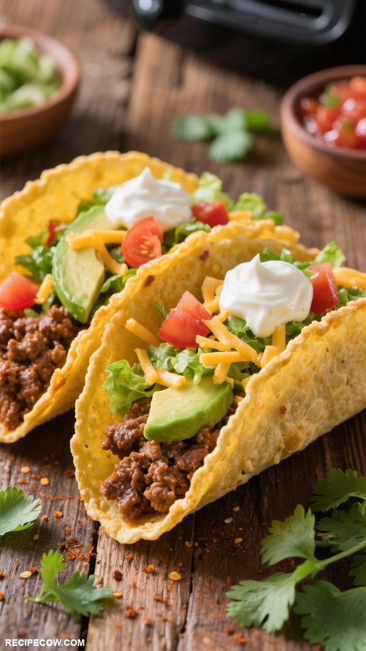 air fryer recipes Air Fryer Beef Tacos Shells