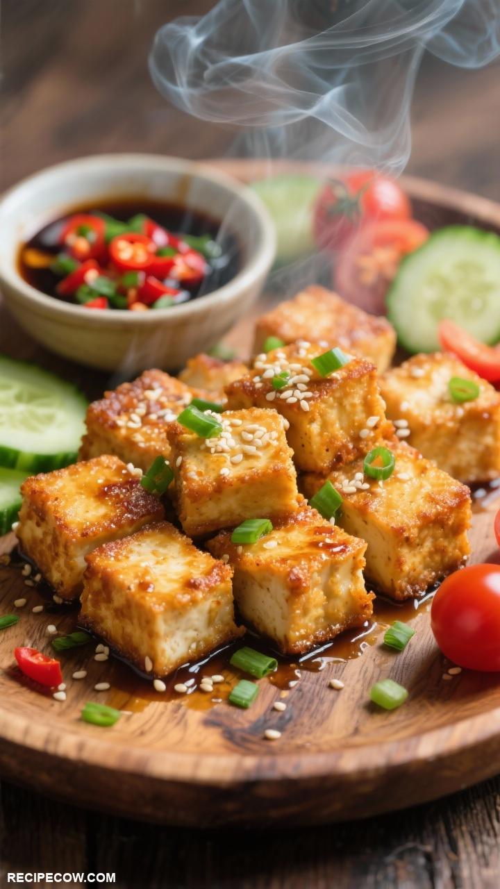 air fryer recipes Crispy Air Fryer Tofu Bites