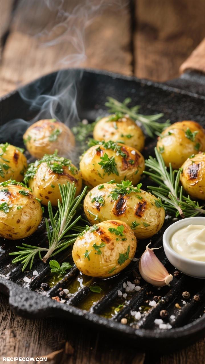 black stone meals Herbed Potatoes on Black Stone