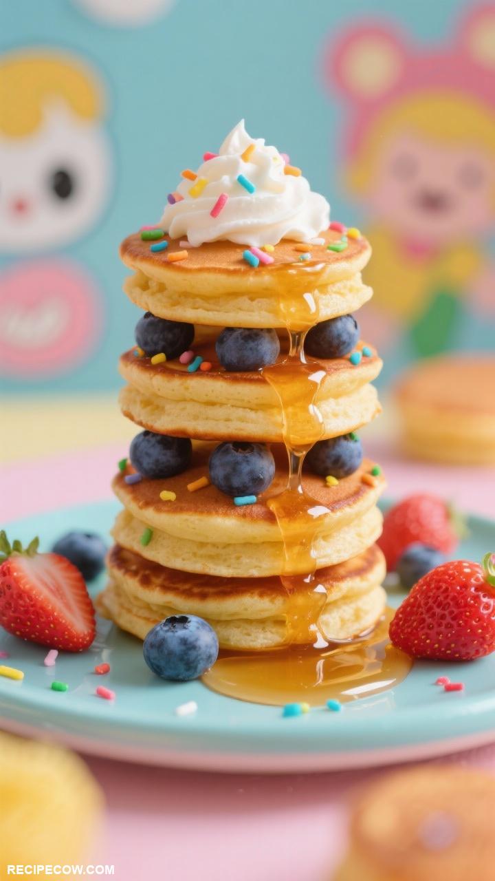 breakfast ideas for kids Mini Pancake Stacks