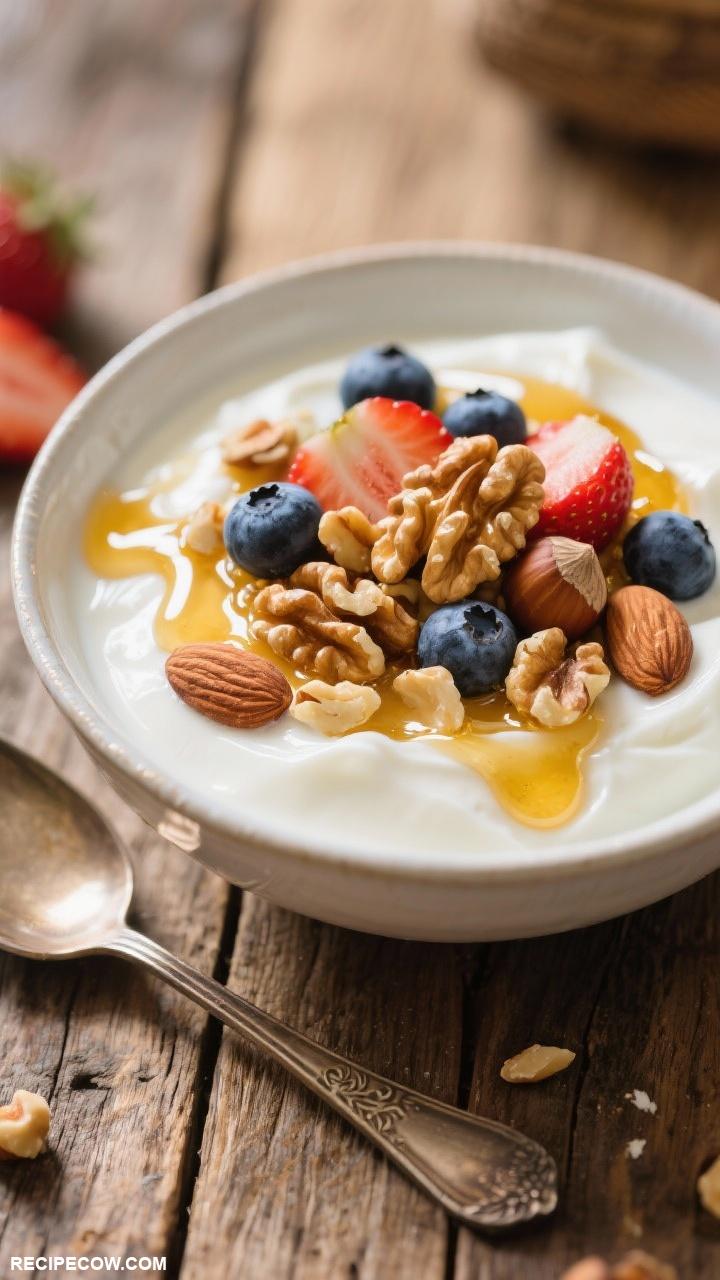 budget friendly breakfast ideas Greek Yogurt with Honey and Nuts