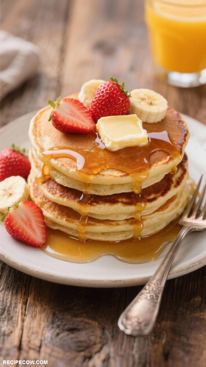 budget friendly breakfast ideas Pancakes with Maple Syrup
