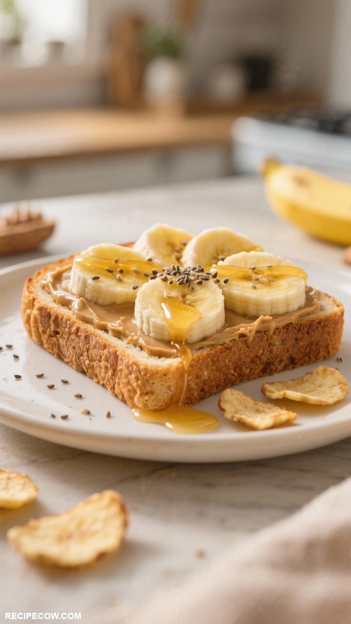 budget friendly breakfast ideas Peanut Butter Banana Toast