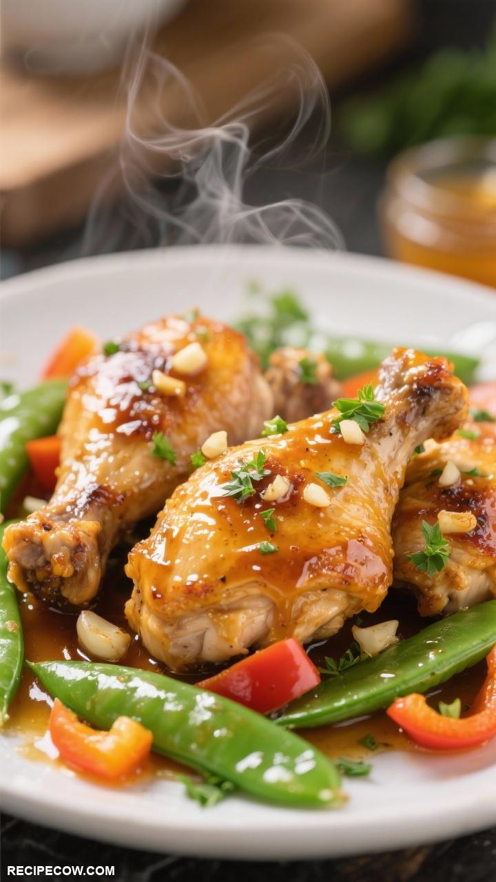 crockpot recipes Honey Garlic Chicken Thighs
