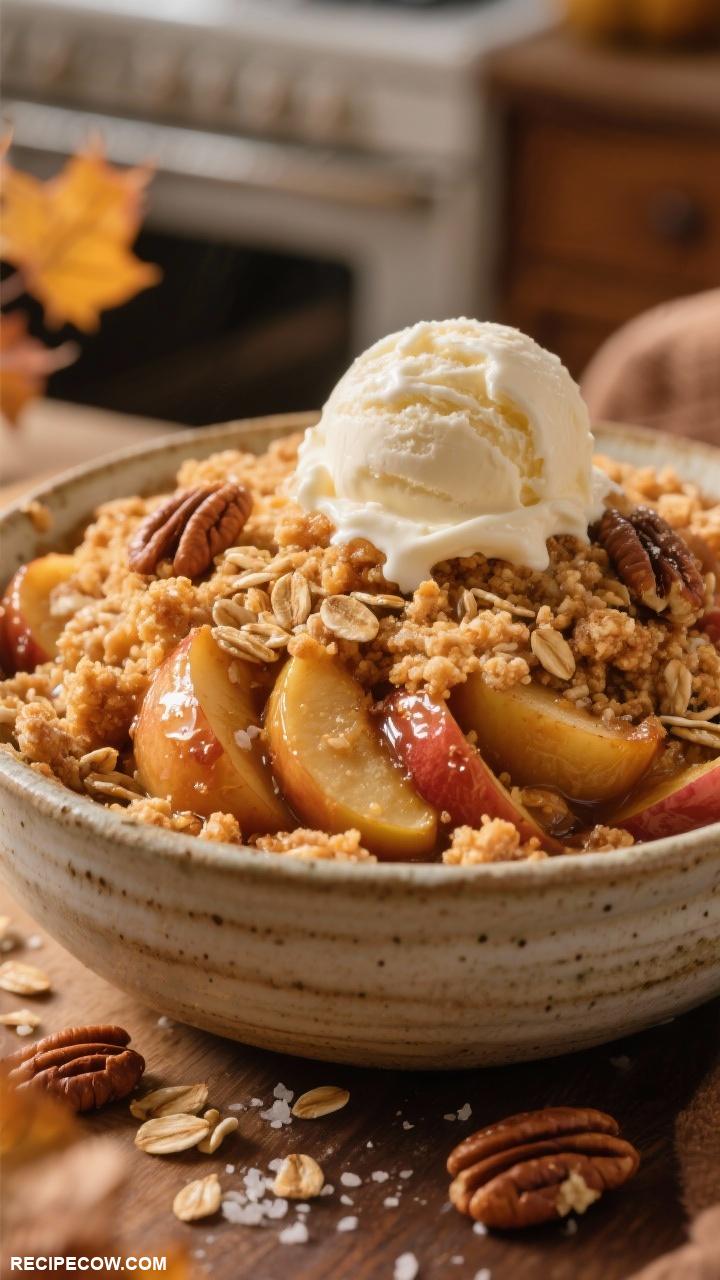 crockpot recipes Warm Apple Crisp Dessert