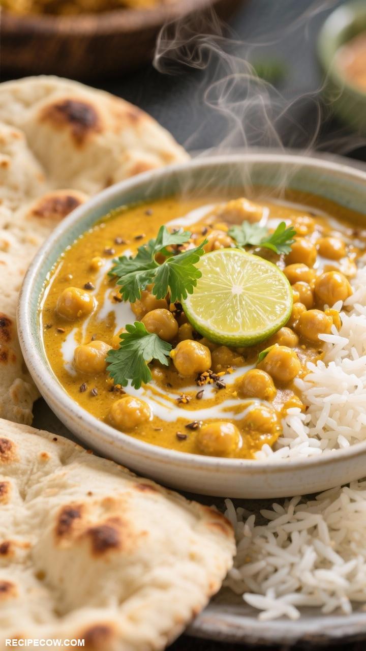 dinner recipes Chickpea Curry with Coconut Milk