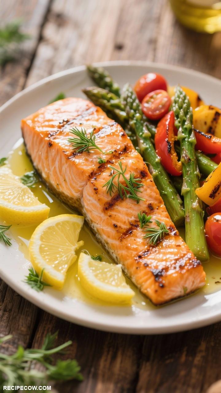 dinner recipes Lemon Herb Grilled Salmon