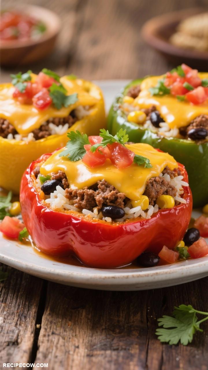 dinner recipes Stuffed Bell Peppers Delight