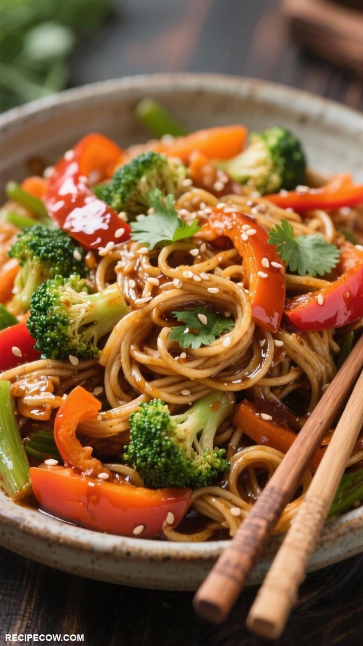 dinner recipes Vegetable Stir Fry with Noodles