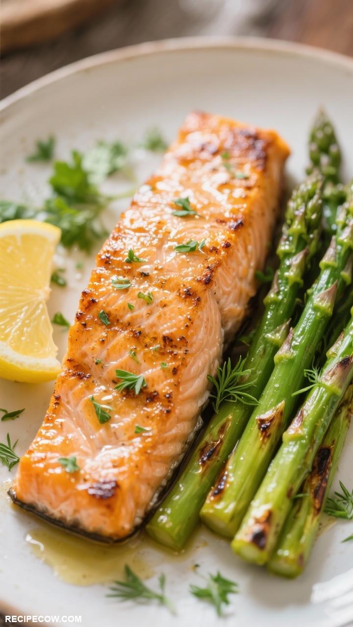 easy dinner ideas Simple Grilled Salmon with Asparagus