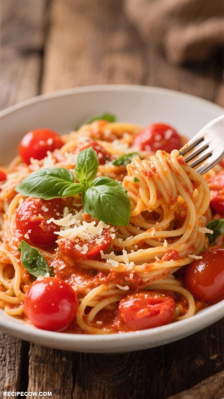 easy dinner recipes Creamy Tomato Basil Pasta