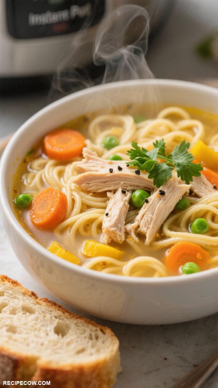 easy dinner recipes Instant Pot Chicken Noodle Soup