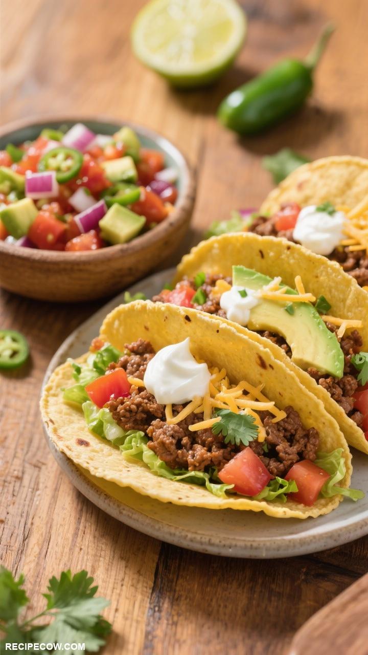 easy dinner recipes Quick Beef Tacos with Salsa