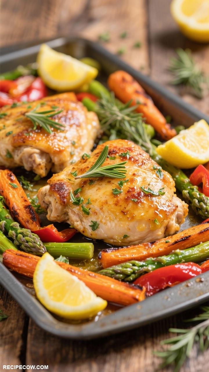 easy dinner recipes Sheet Pan Lemon Herb Chicken