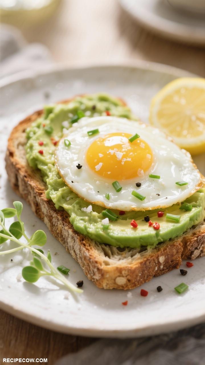 easy lunch recipes Avocado Toast with Poached Egg