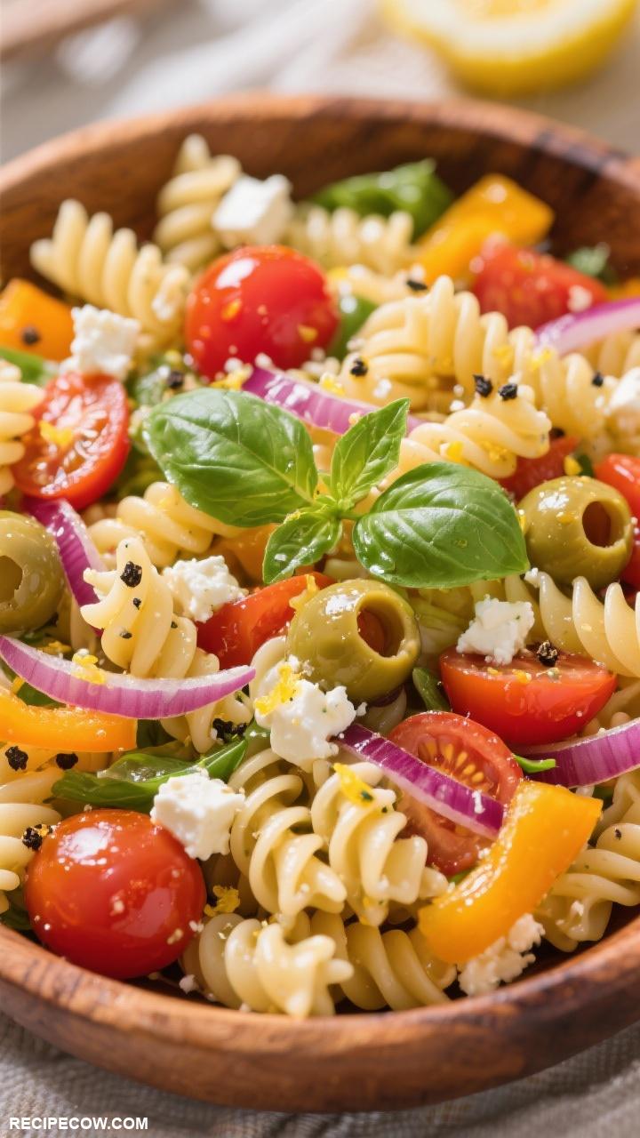 easy lunch recipes Pasta Salad with Cherry Tomatoes
