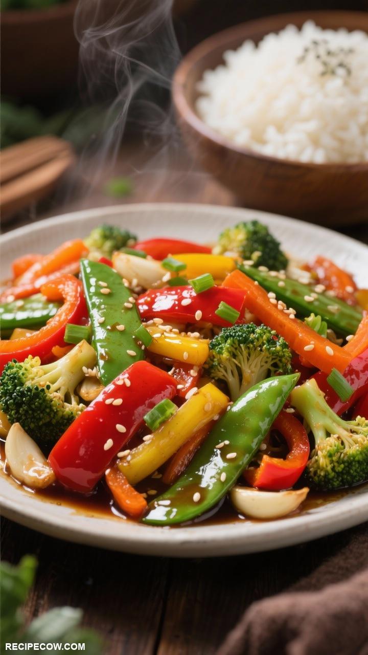 easy lunch recipes Vegetable Stir Fry with Soy Sauce