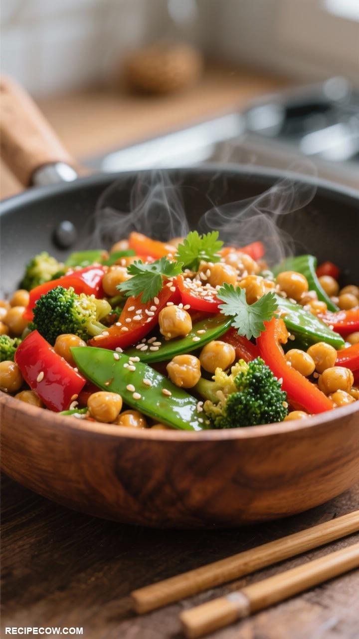 healthy dinner recipes Chickpea Stir Fry with Vegetables