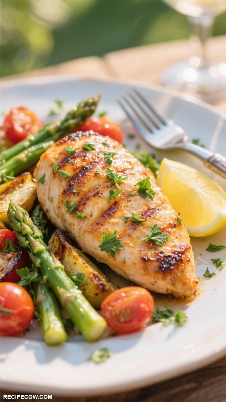 healthy dinner recipes Lemon Herb Grilled Chicken