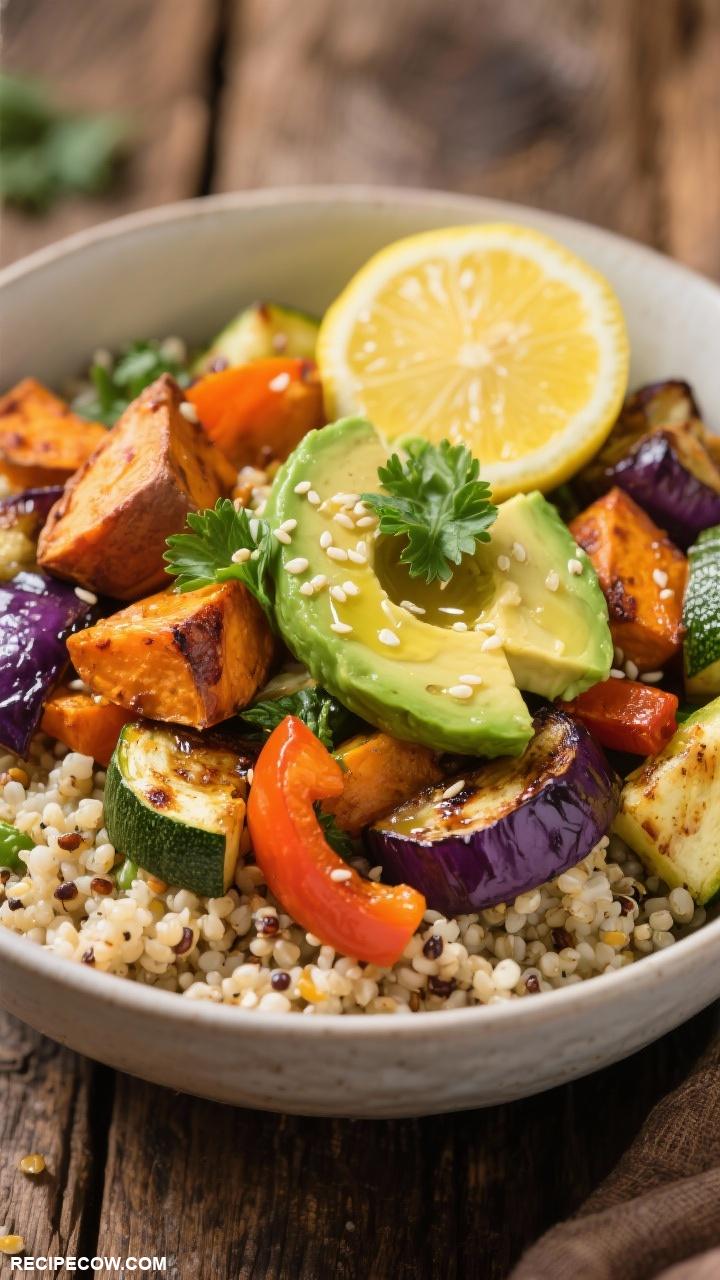 healthy dinner recipes Roasted Vegetable Quinoa Bowl