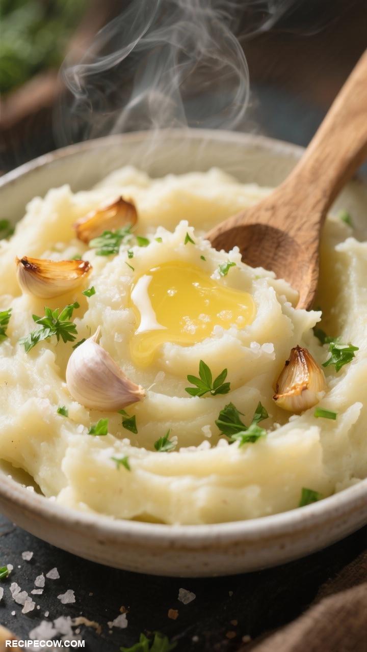 instant pot recipes Creamy Garlic Mashed Potatoes