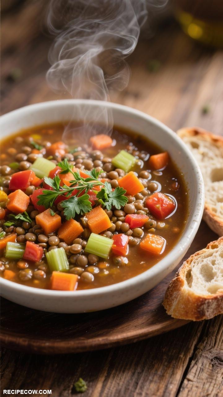 instant pot recipes Hearty Vegetable Lentil Soup