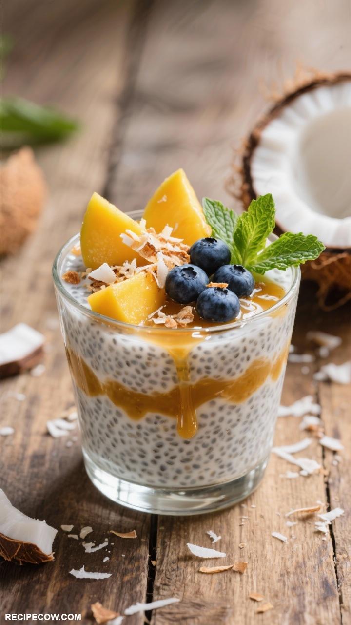 light breakfast recipes Chia Pudding with Coconut Milk
