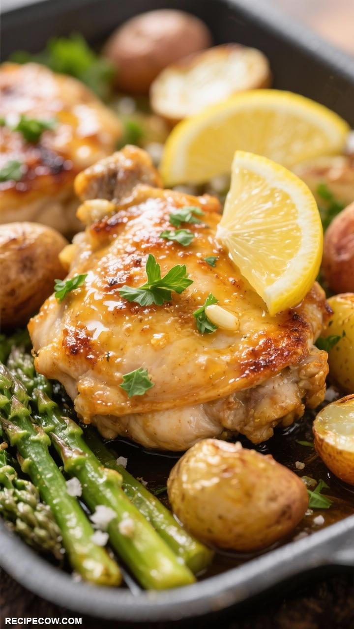 one pan dinners One Pan Garlic Lemon Chicken