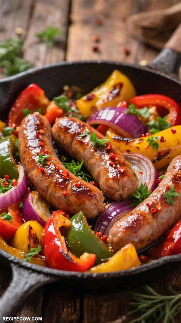 one pan dinners One Pan Sausage and Peppers