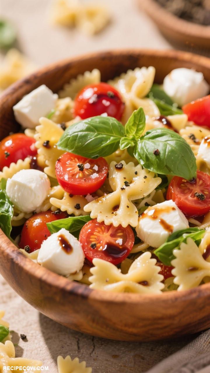 packable lunch ideas Caprese Pasta Salad