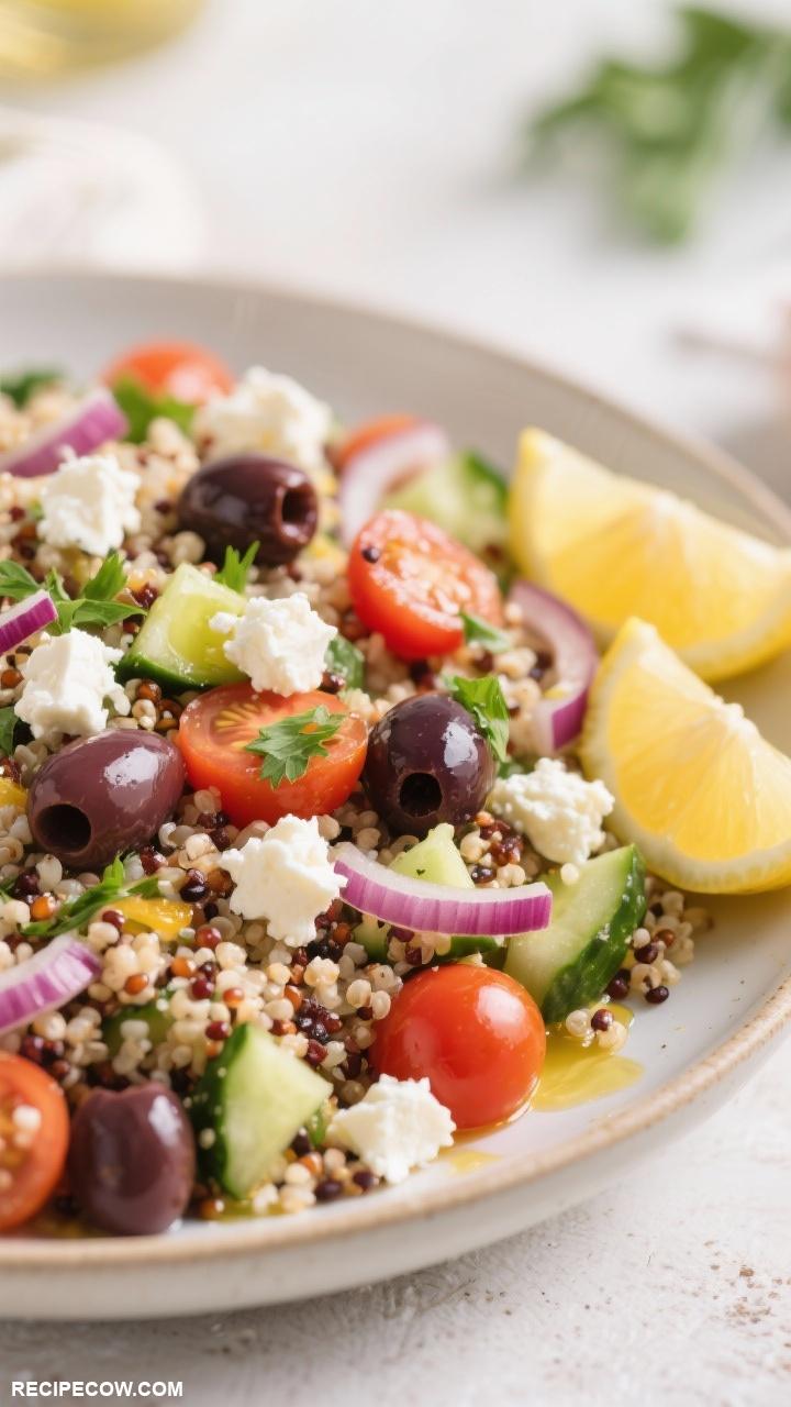 packable lunch ideas Mediterranean Quinoa Salad