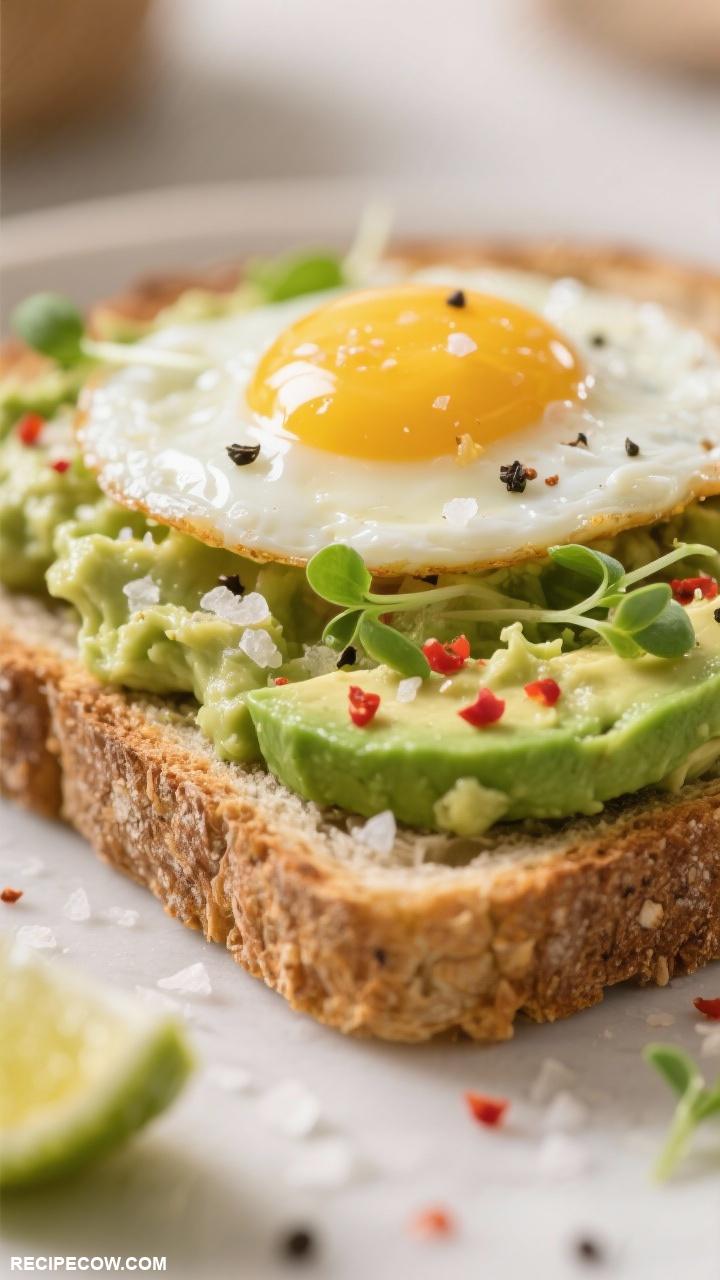 quick breakfast recipes Avocado Toast with Egg