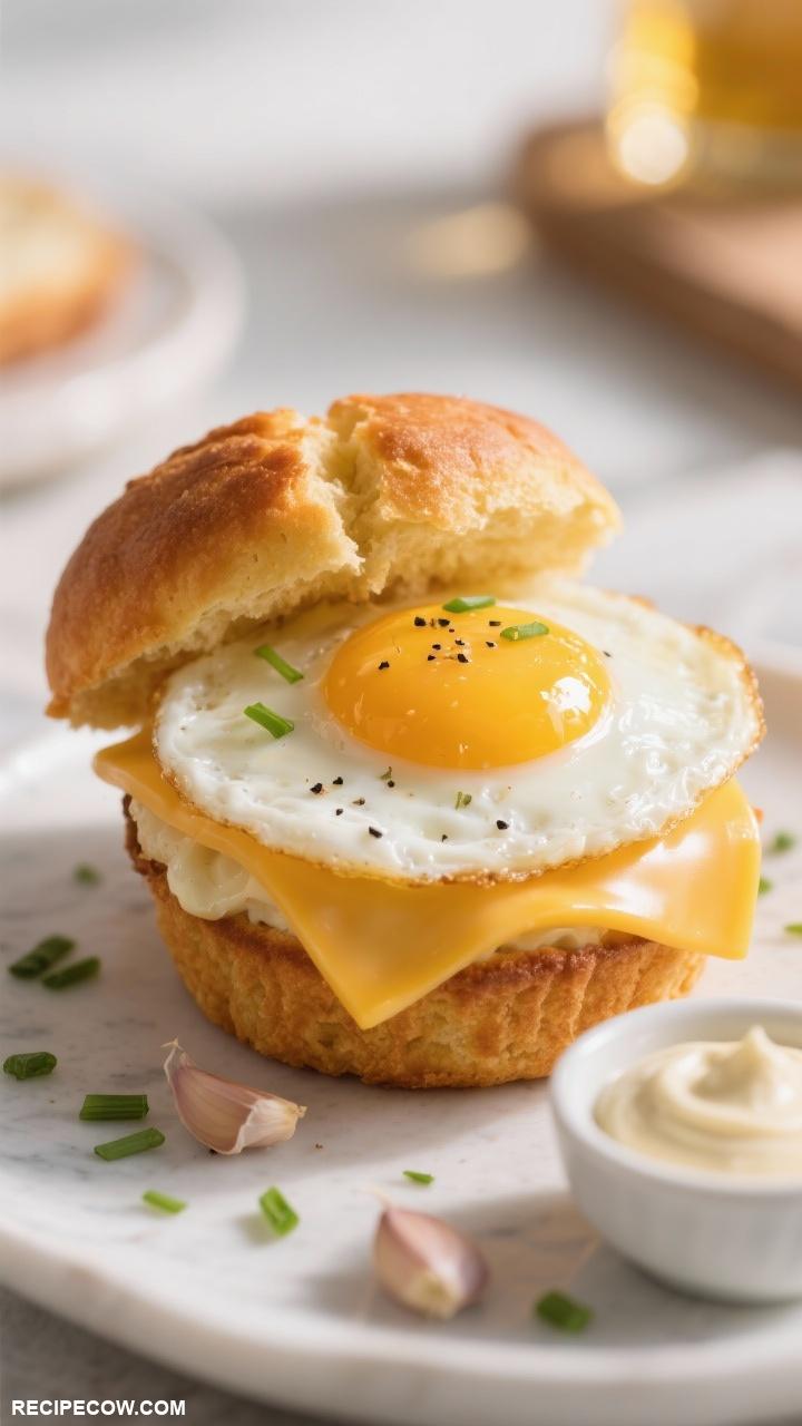 quick breakfast recipes Egg and Cheese Breakfast Muffin