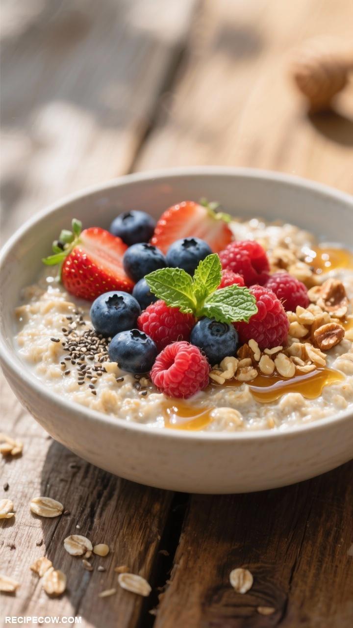 quick breakfast recipes Overnight Oats with Berries