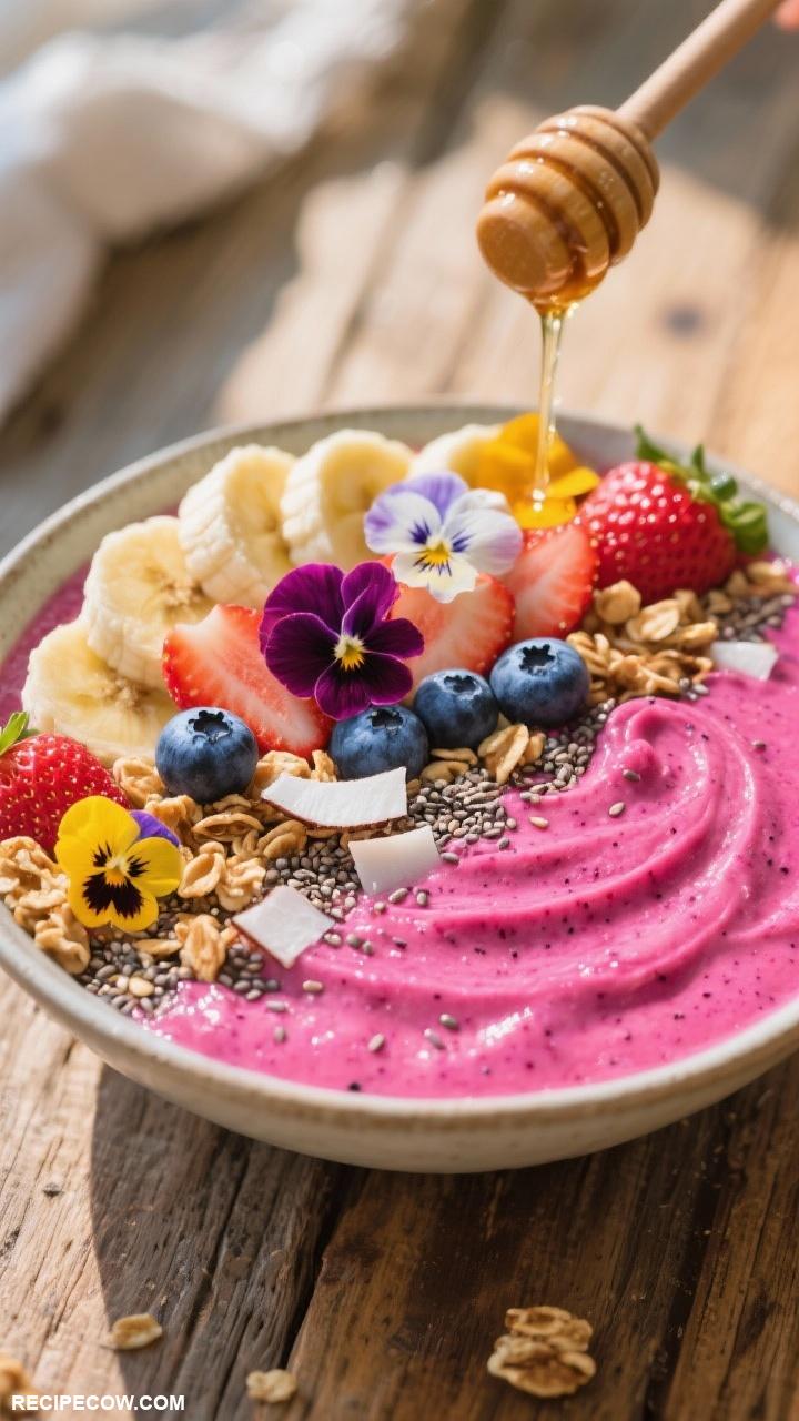 quick breakfast recipes Smoothie Bowl with Granola