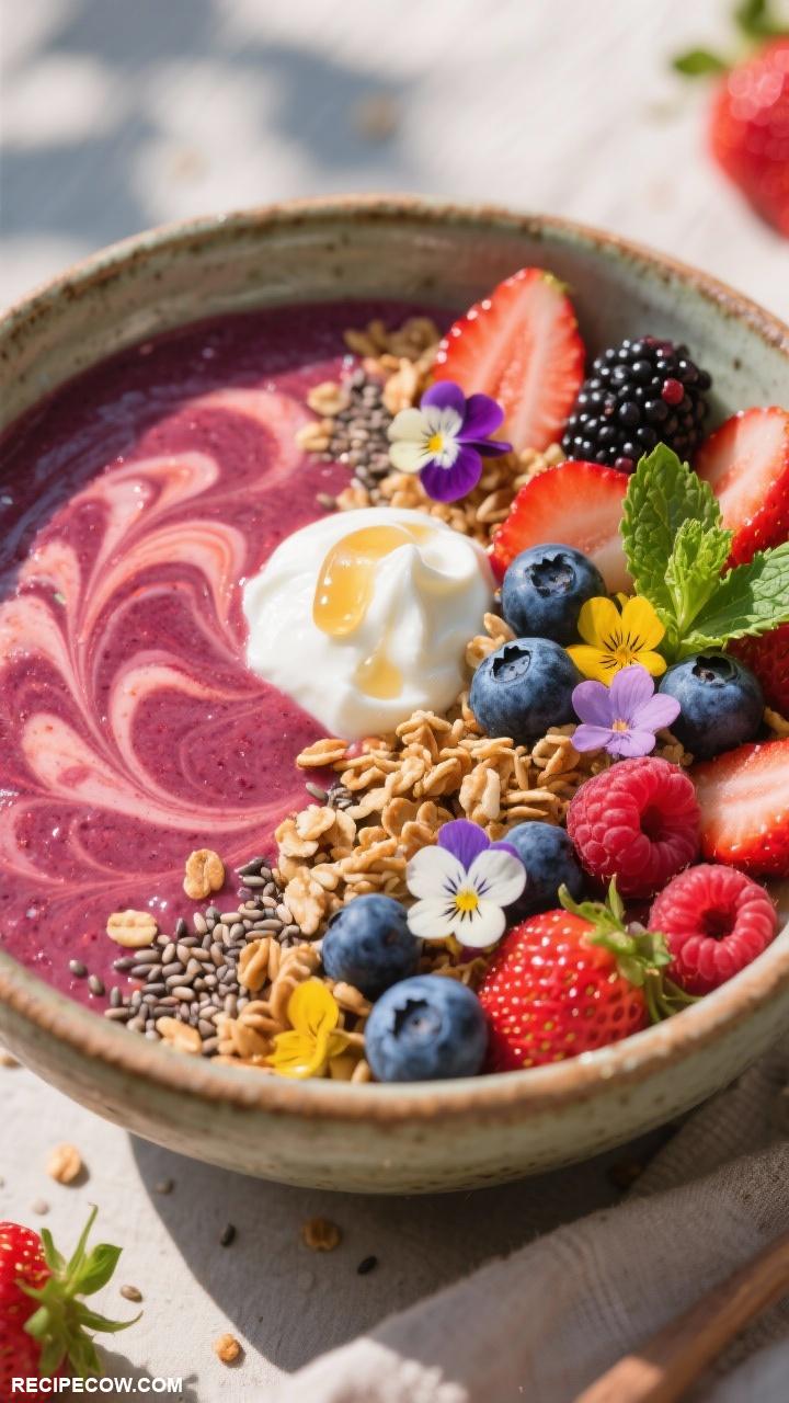spring meals Berry Smoothie Bowl