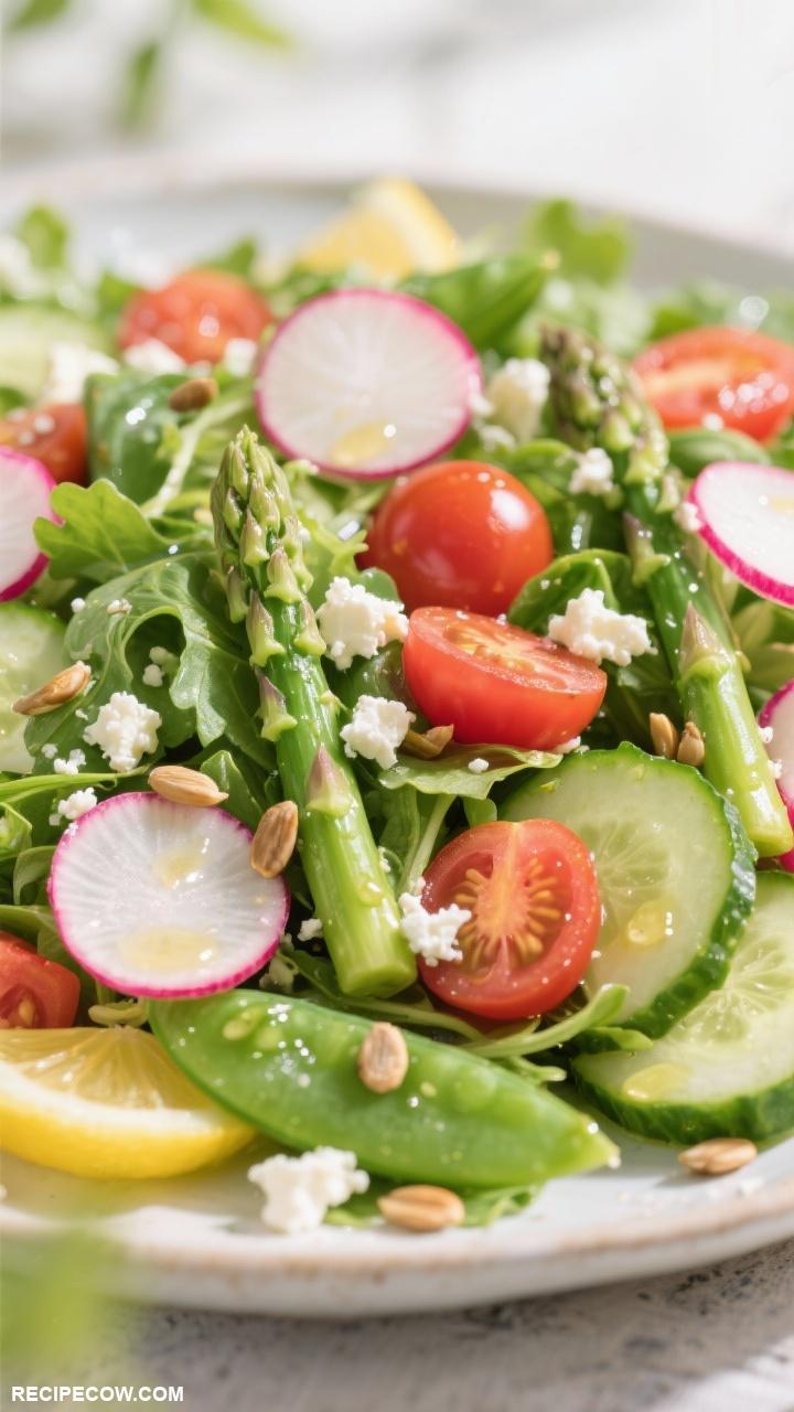 spring meals Fresh Spring Vegetable Salad