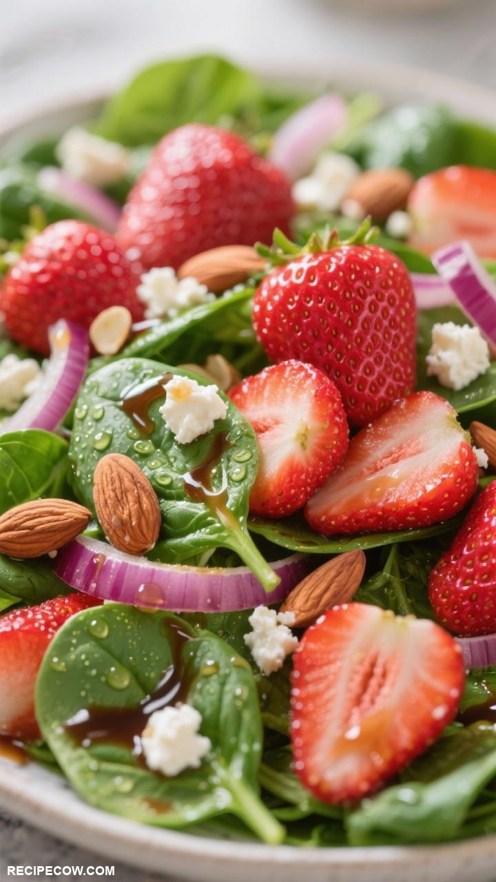 spring meals Strawberry Spinach Salad