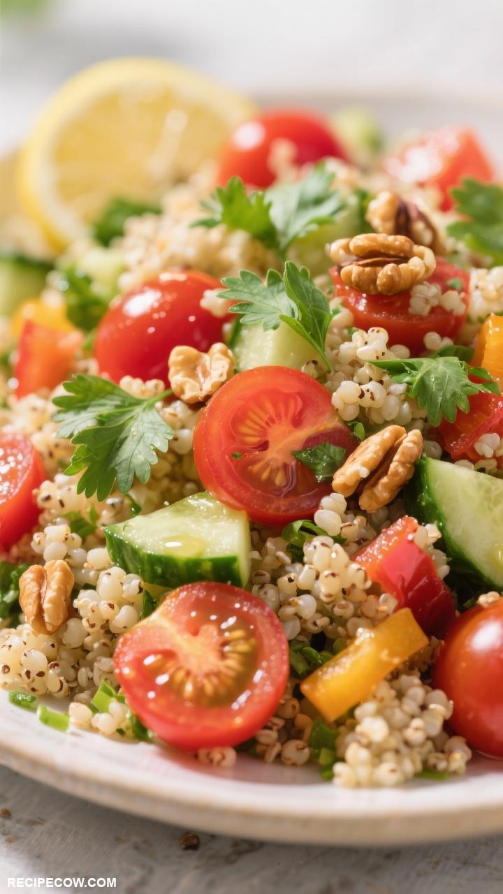 summer meals Quinoa Salad with Cherry Tomatoes