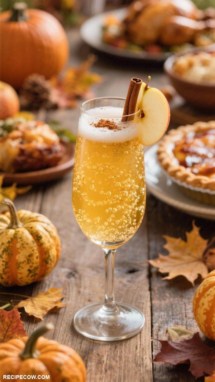 thanksgiving recipes Apple Cider Mimosa