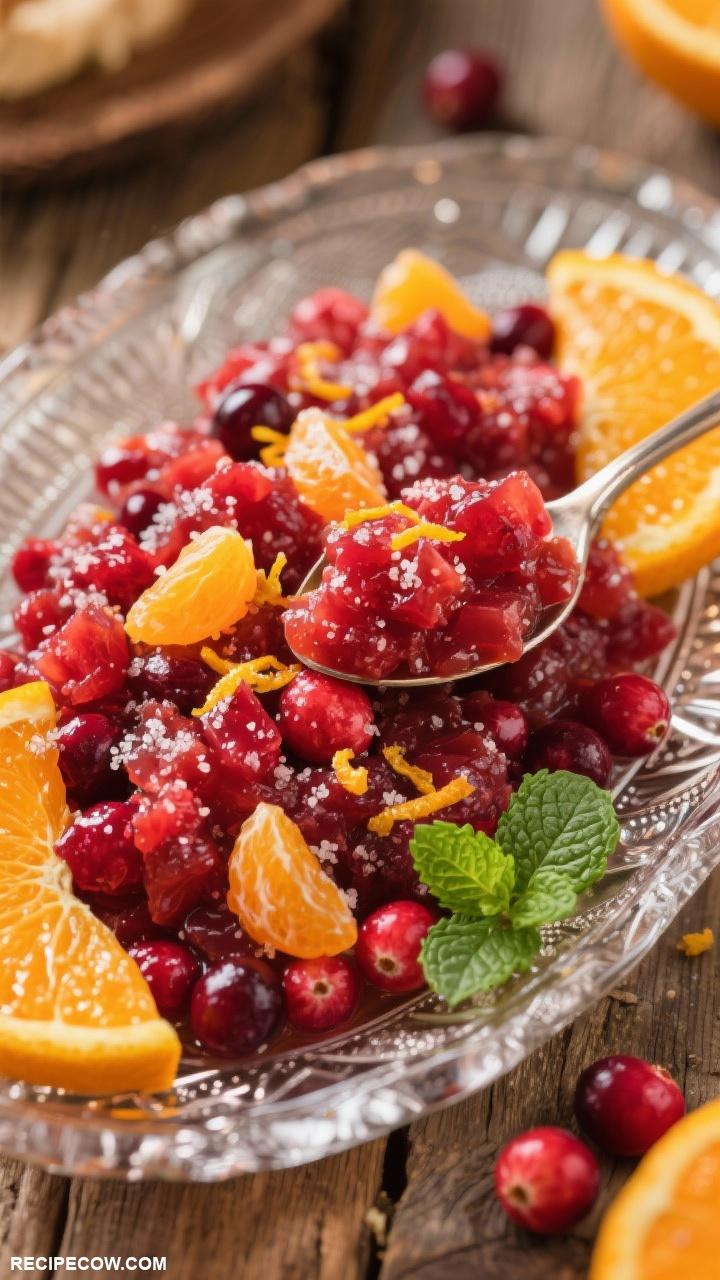 thanksgiving recipes Cranberry Orange Relish