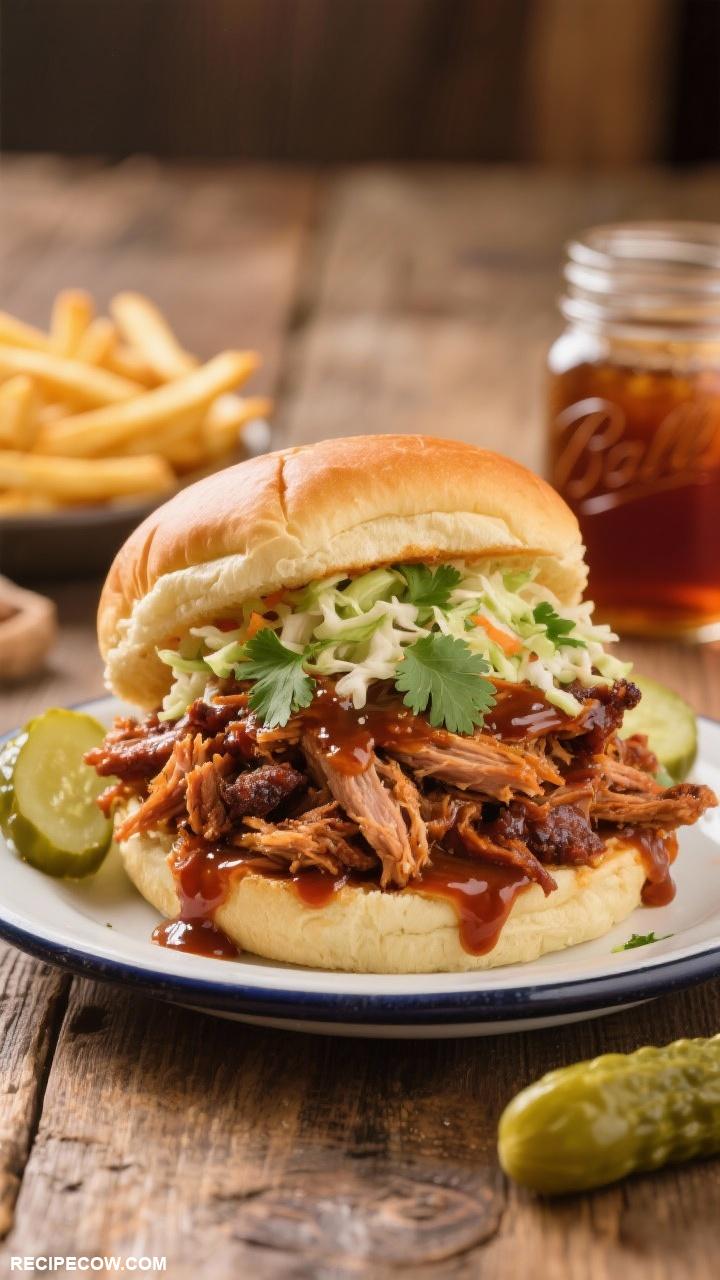 traditional american recipes BBQ Pulled Pork Sandwiches