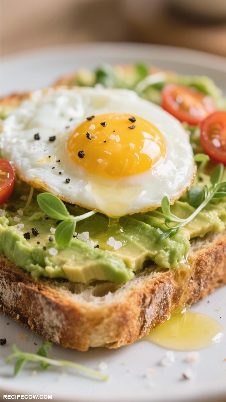 weekend breakfast ideas Avocado Toast with Poached Egg