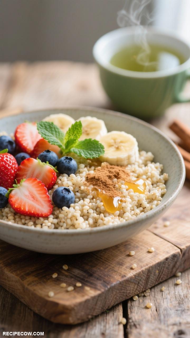 weekend breakfast ideas Breakfast Quinoa with Fruit Medley