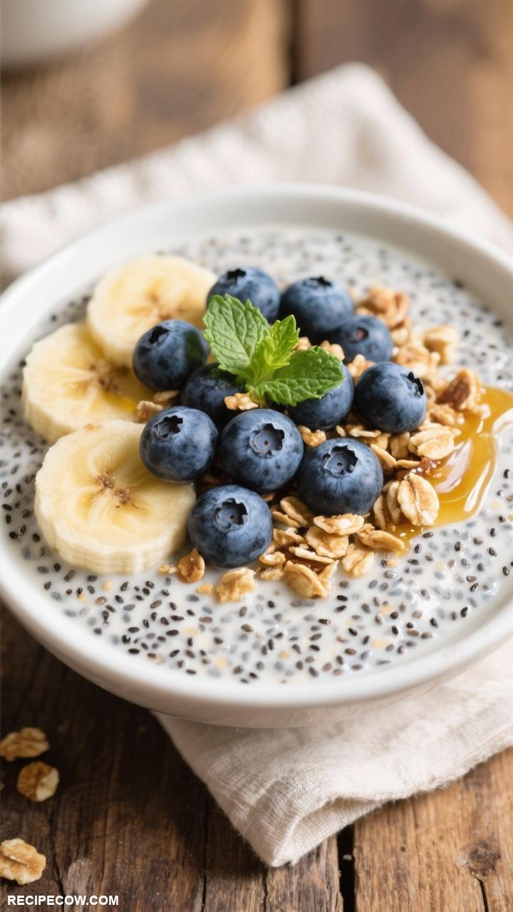 weekend breakfast ideas Chia Seed Pudding with Almond Milk