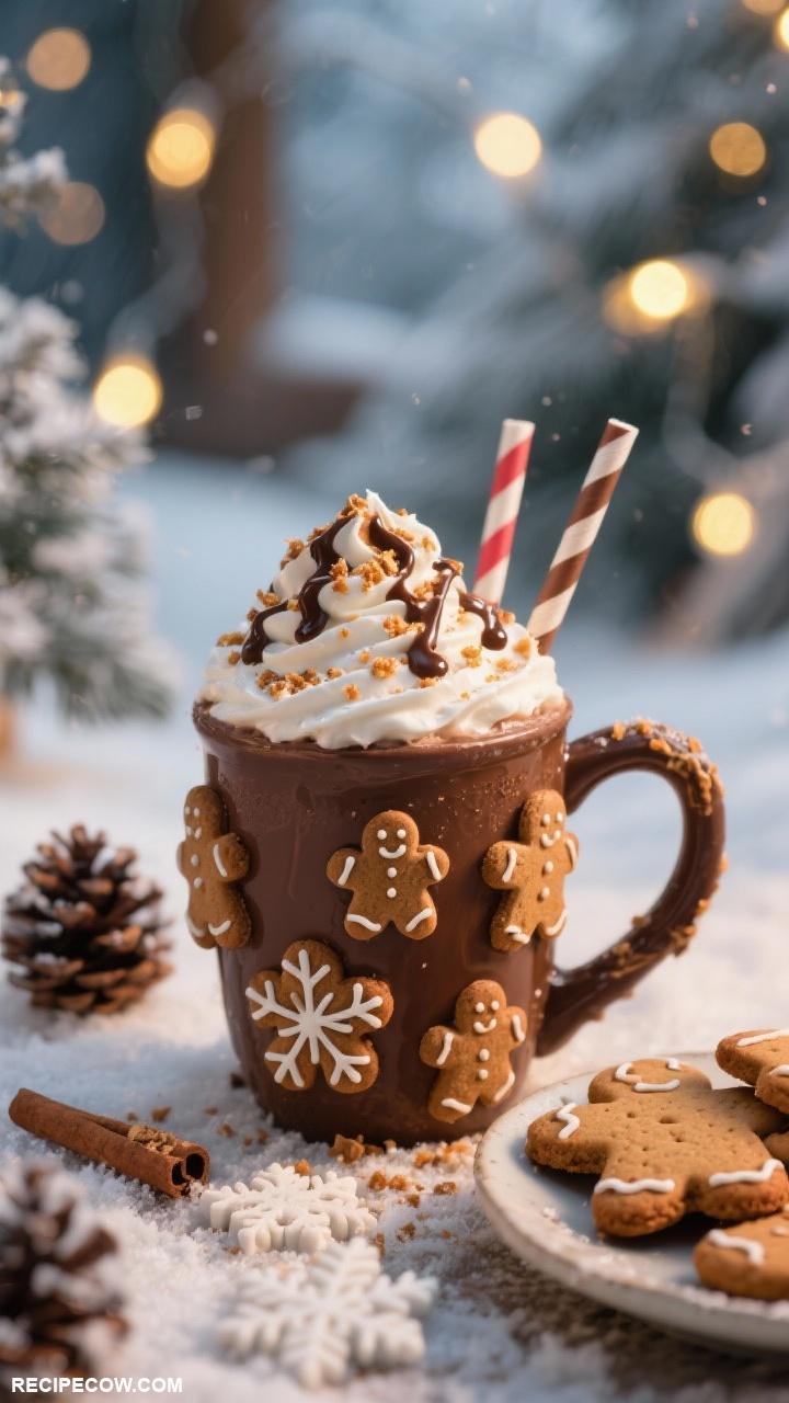 winter meals Gingerbread Hot Chocolate