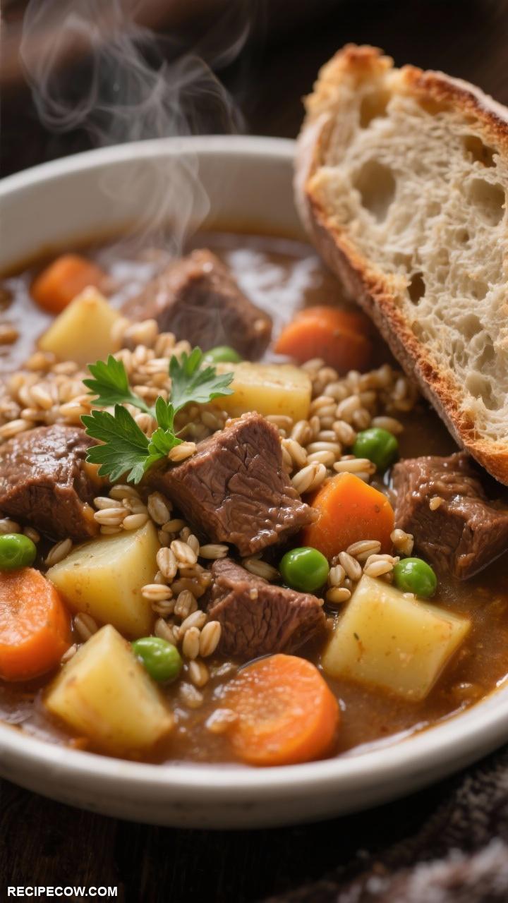 winter meals Hearty Beef and Barley Stew