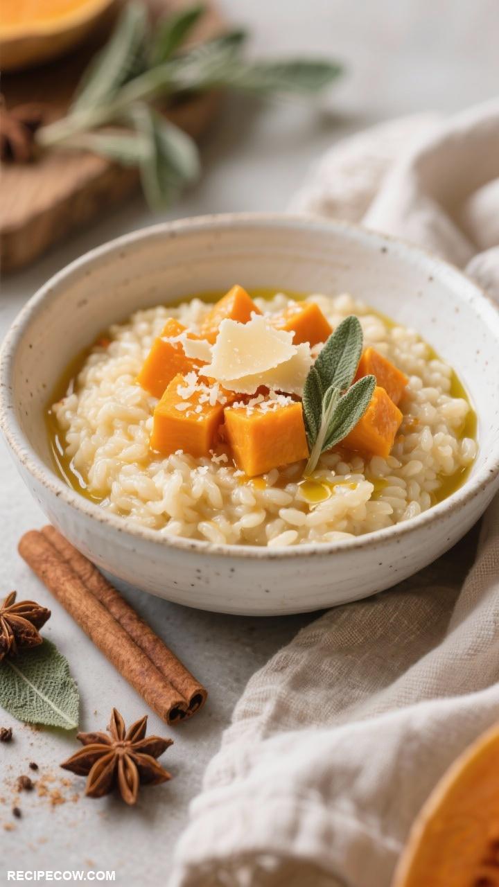 winter meals Spiced Butternut Squash Risotto