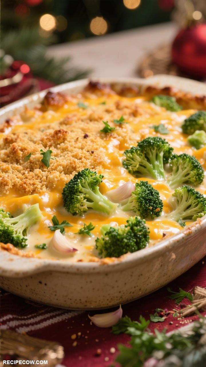 Christmas side dishes Cheesy Broccoli Casserole