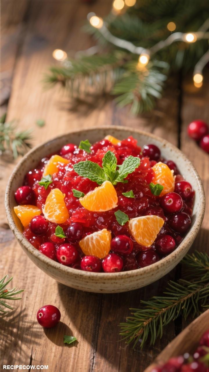 Christmas side dishes Cranberry Orange Relish